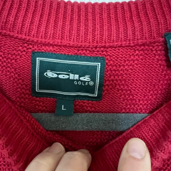 Bolle Golf Sweater Diamond knit Sweater embroidered golf sweater - Picture 6 of 10